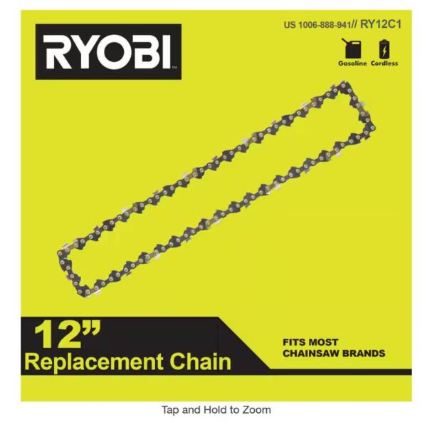 Lot # 2088: 12 in. 0.043-Gauge Replacement Chainsaw Chain, 45 Links (Single-Pack) (Used)