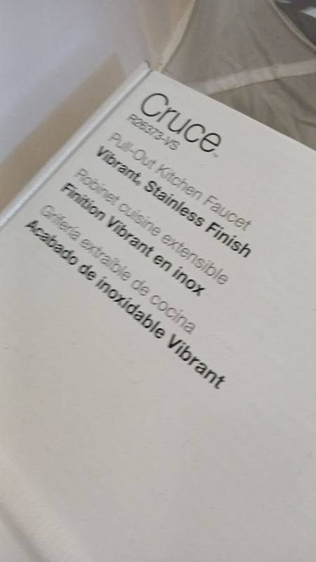 Lot # 2138: (Retail $165.00) Kohler Cruce R26373-VS Single Handle Pull Out Kitchen Faucet – Vibrant Stainless - Image 2