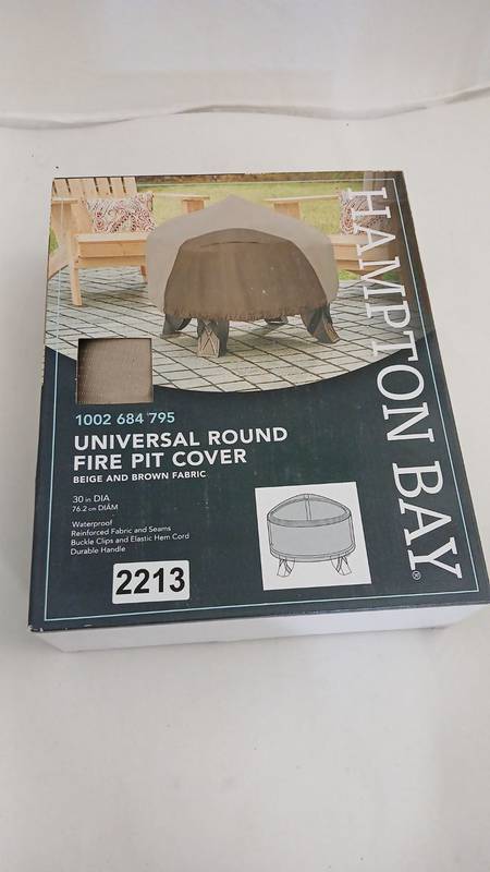 Lot # 2213: Round Outdoor Patio Fire Pit Cover, 30″ - Image 4