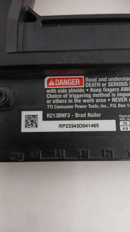 Lot # 2251: (Retail $638) Rigid 15 Amp 10 in. Portable Pro Jobsite Table Saw with Rolling Stand and Pneumatic 18-Gauge 2-1/8 in. Brad Nailer - Image 4