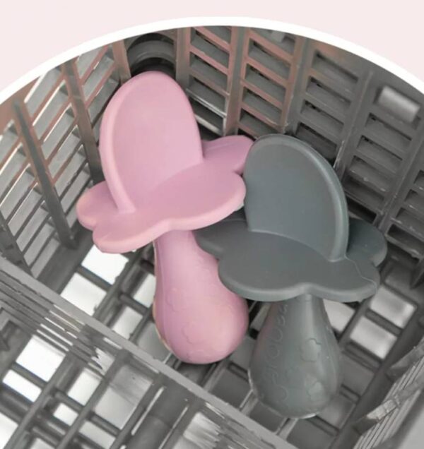 Lot # 2328: (3) Grabease Baby Silicone Spoon, 2 pc Blush & Gray - Image 5