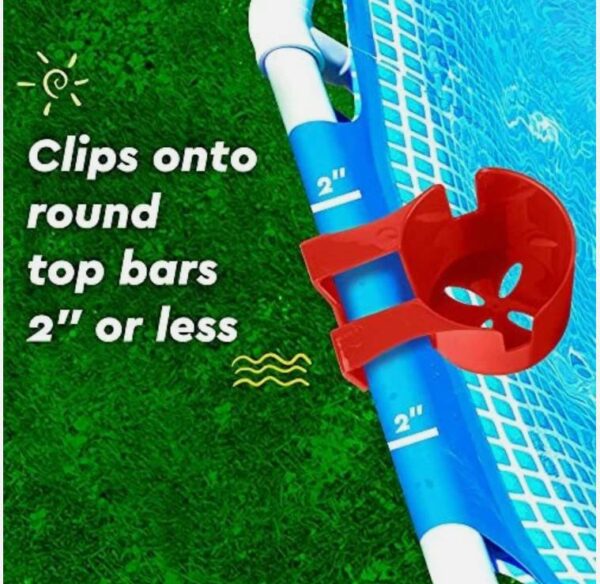 Lot # 2403: Pack of 6 Cup Holder for Above Ground Pools - Image 2