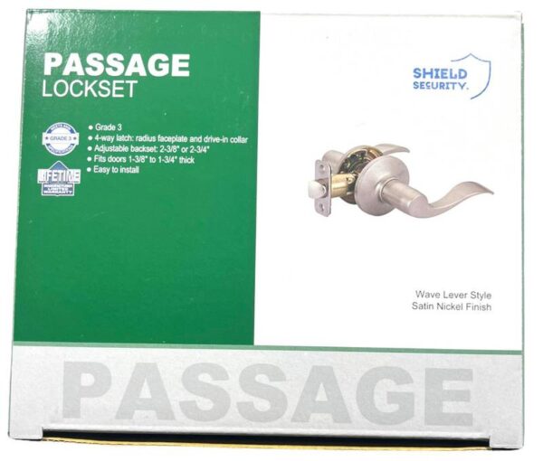 Lot # 2508: Passage Shield Security Door Lever Handle - Image 2