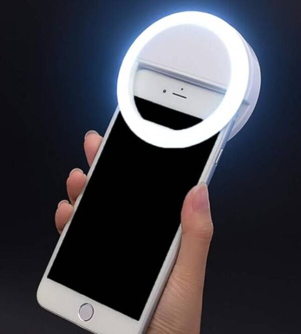 Lot # 2578: Pack of 2 Insten 3″ Mini LED Selfie Ring Light with Mirror and Clip, Dimmable, 36 Beads
