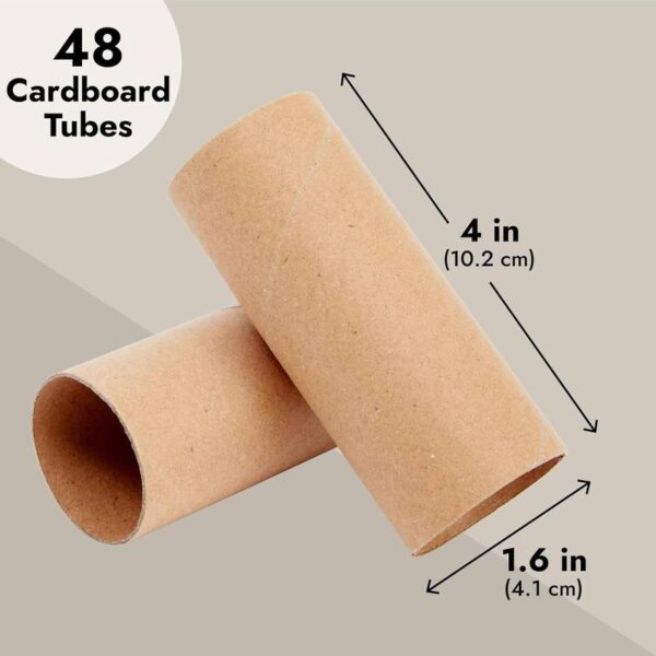 Lot # 2584: Bright Creations 48 Pieces Empty Paper Towel Rolls, Brown - Image 2