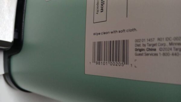 Lot # 2621: Brightroom Foot Step Open Trash/Garbage Can, Daydream Green - Image 3