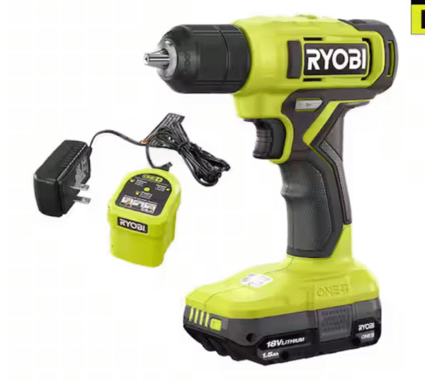Lot # 2677: Ryobi One+ 18V Drill Kit, 3/8 Inch